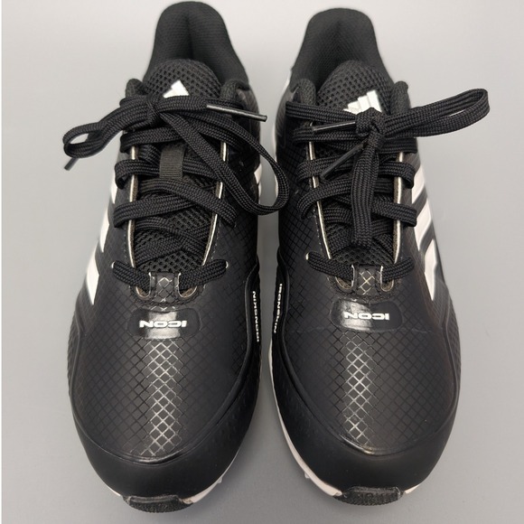 Adidas Icon 7 Bounce Baseball Mens Cleats Size 4 Black White S23919 - Picture 2 of 12